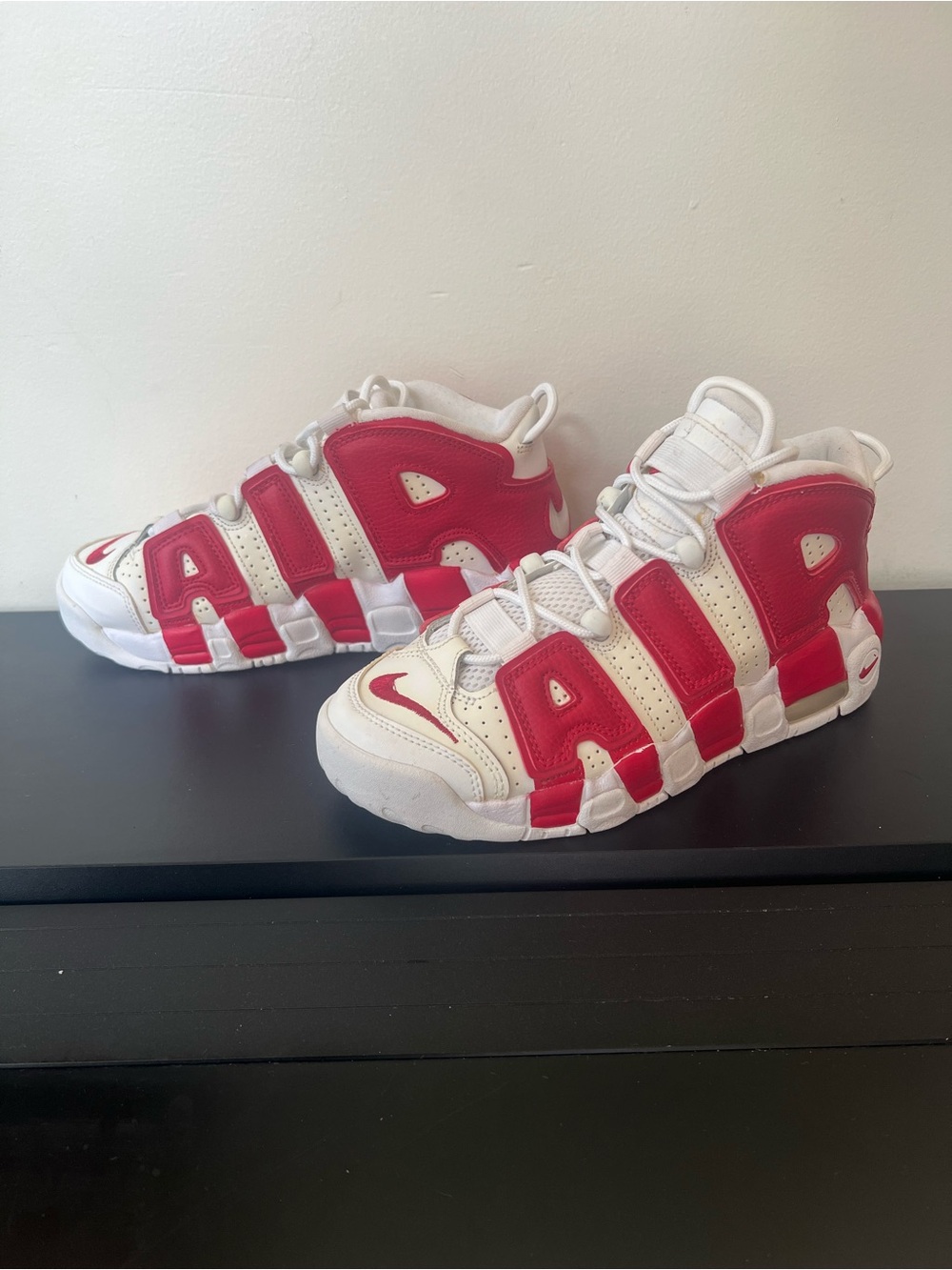 RARE Nike Air More Uptempo Gym Red 20th Anniv 6.5Y